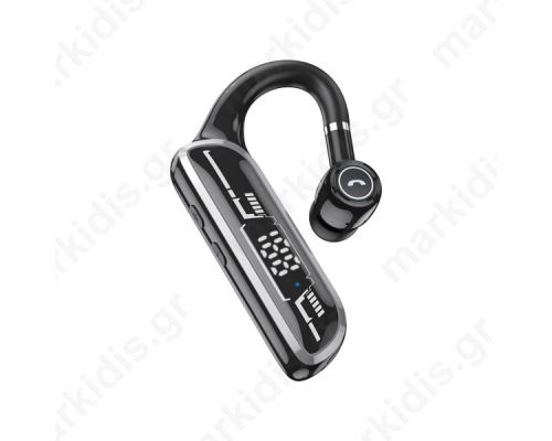 In-Ear Μονό Ακουστικό Bluetooth Μαύρο