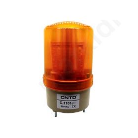 Medium Warning Light Led 85X160 + Buzzer 230VAC Yellow