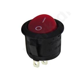 Διακόπτης Rocker Φ20  ON-OFF 10A/250V Κόκκ.