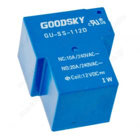 Ρελέ Τυπομένου 1 επαφής 12VDC 30A