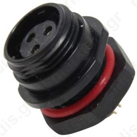 Κοννέκτορ 3 PIN Θηλυκός Σασί  IP68