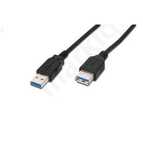 Καλώδιο  USB 3.0 USB A socket,USB A plug nickel plated 3m black