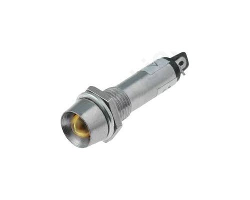 ΕΝΔΕΙΚΤΙΚΟ 24V LED ΚΙΤΡΙΝΟ Φ8ΜΜ IP40 metal