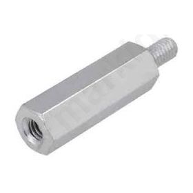 Screwed spacer sleeve Int.thread: M6 100mm Ext.thread: M6 Screwed spacer sleeve Int.thread: M6 100mm Ext.thread: M6