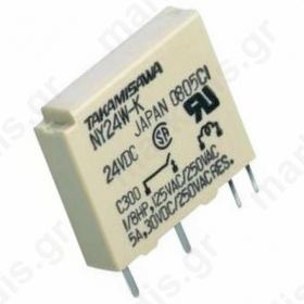 NY-24W-K Relay SPST-NO 24VDC 5A/250VAC