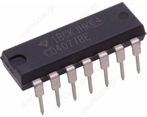 I.C CD4077 IC XNOR Ch 4 IN: 2 CMOS DIP14
