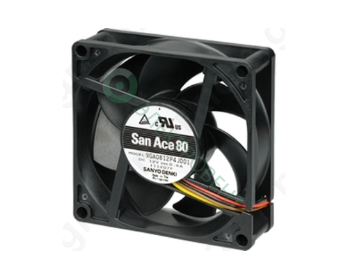 Fan 24VDC 80x80x25mm with 3 cables 90m3/h 40dB SANYO DENKI