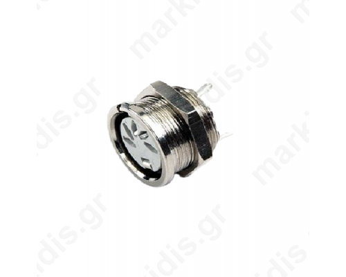 DIN θηλυκό PIN:7  270° για πίνακα,Βιδωτά 34V 2A
