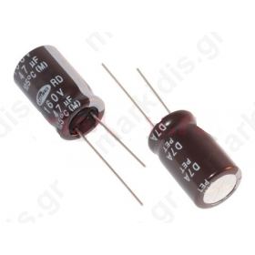 Πυκνωτής Ηλεκτρολυτικός 47MF/35V 105°C  D5x11mm