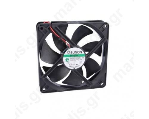 Ανεμιστήρας 12VDC 120x120x25mm 158.1m3/h 3.4W