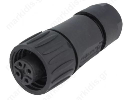 Connector circular plug PIN 4 female