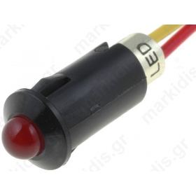 Ενδεικτικό Led 12V Φ8.2ΜΜ Κόκκινο Ενδεικτικό Led 12V Φ8.2ΜΜ Κόκκινο