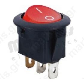 ΔΙΑΚΟΠΤΗΣ ΚΟΥΝΙΑ MINI ΟΝ-OFF-0Ν 3P 6.5A/250V Φ20 ΔΙΑΚΟΠΤΗΣ ΚΟΥΝΙΑ MINI ΟΝ-OFF-0Ν 3P 6.5A/250V Φ20